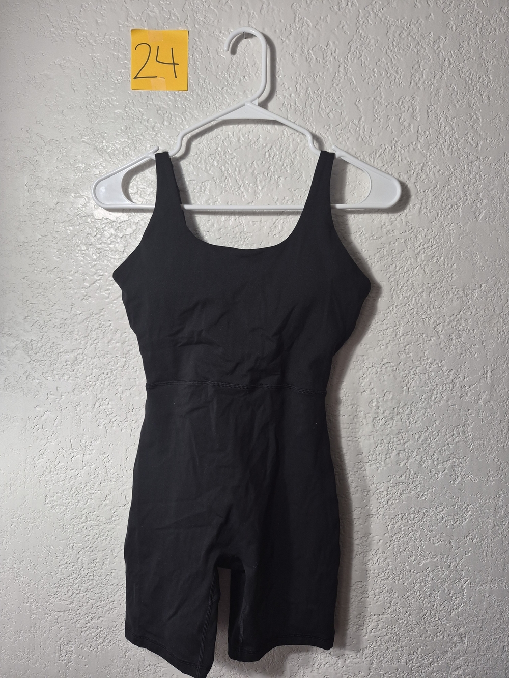 Onset Black Women's Active Wear Padded Romper MEDIUM